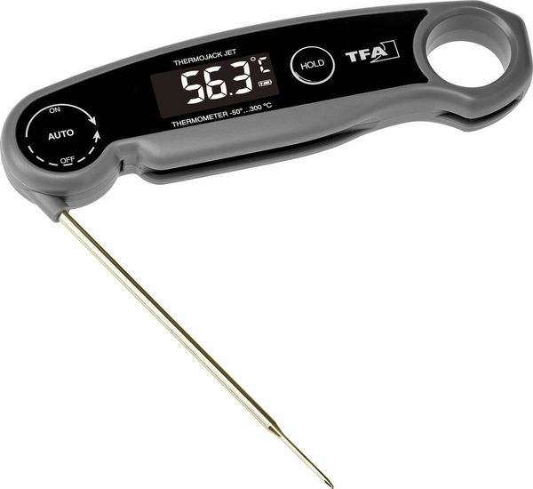 TFA Dostmann 30.1069.10 Küchen-Thermometer Automatisches Abschalten Babykost, Backen, Braten, Burger, Fett, Flüssige Stoffe