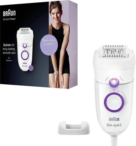 Braun Silk-épil 5 5 Epilierer Violett, Weiß