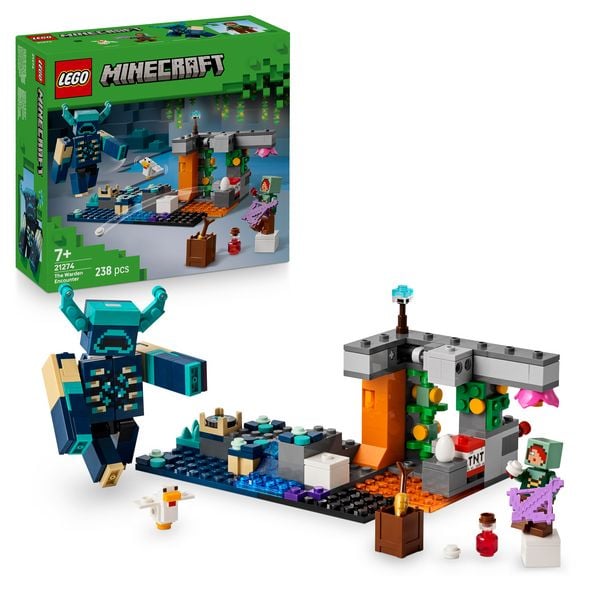 LEGO Minecraft 21274 Begegnung mit dem Wächter, Minecraft Spielzeug