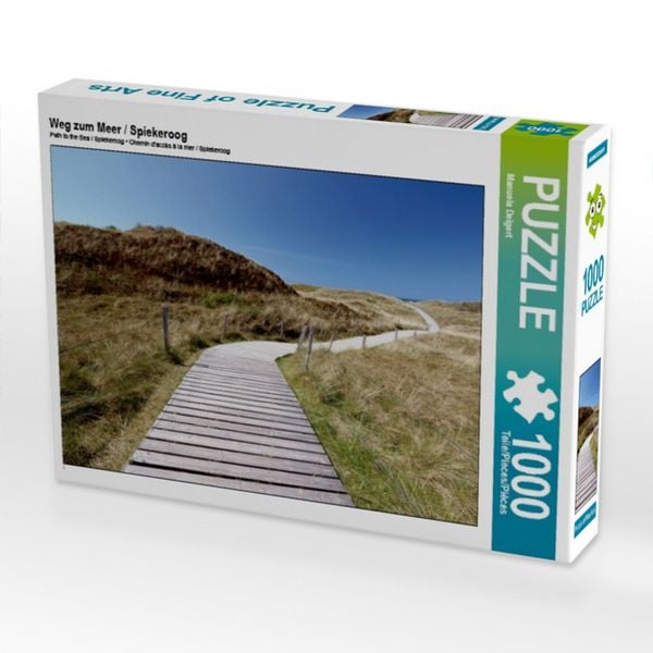 CALVENDO Puzzle Weg zum Meer / Spiekeroog 1000 Teile Puzzle quer 1000 Teile Lege-Größe 64 × 48 cm Foto-Puzzle für glückliche Stunden