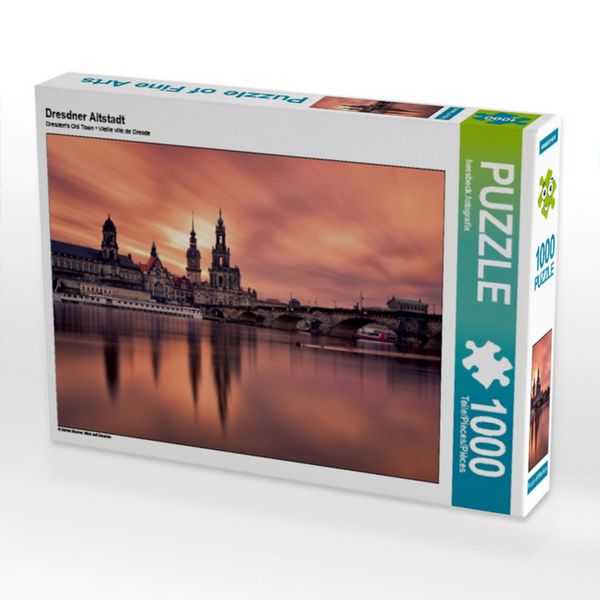 CALVENDO Puzzle Dresdner Altstadt 1000 Teile Puzzle quer 1000 Teile Lege-Größe 64 × 48 cm Foto-Puzzle für glückliche Stunden