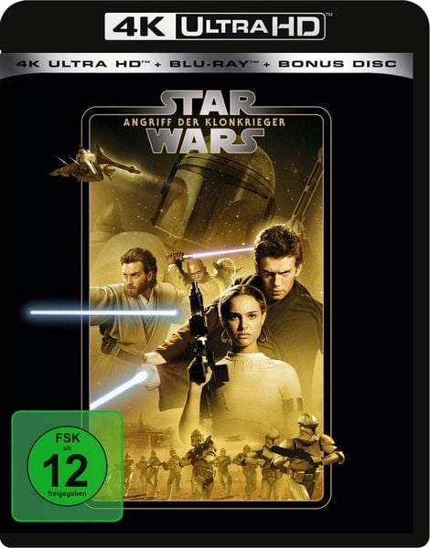 Star Wars Episode 2 - Angriff der Klonkrieger (4K Ultra HD) (+ Blu-ray 2D) (+ Bonus-Blu-ray)
