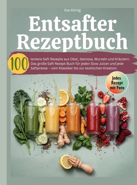 Entsafter Rezeptbuch- 100 leckere Saft Rezepte aus Obst, Gemüse, Wurzeln und Kräutern