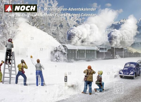 NOCH H0 Figuren-Adventskalender 2025 Modellbahn Adventskalender Altersklasse ab 15 Jahre