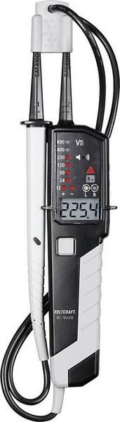 VOLTCRAFT VC-55 LCD Zweipoliger Spannungsprüfer CAT III 1000 V, CAT IV 600 V Akustik, LCD, LED