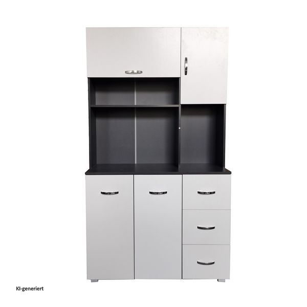 HTI-Living HTI-Living Küchenschrank Grau/Weiß Blanca HTI-Living Küchenschrank Grau/Weiß Blanca