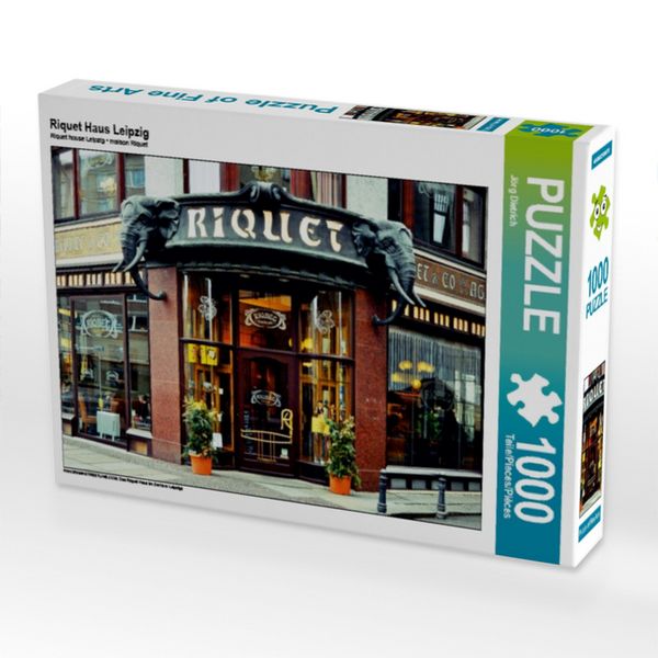 CALVENDO Puzzle Riquet Haus Leipzig 1000 Teile Lege-Größe 64x48cm Foto-Puzzle für glückliche Stunden
