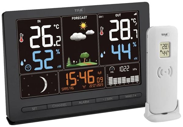 TFA Dostmann SEASON 2 35.1118.01 Funk-Wetterstation Vorhersage für 12 bis 24 Stunden Anzahl Sensoren max. 3 St.
