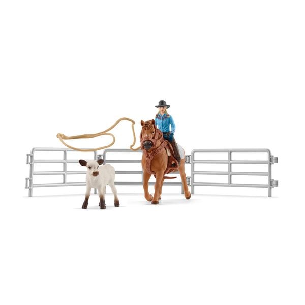 schleich® 42577 Team Roping mit Cowgirl Team Roping mit Cowgirl