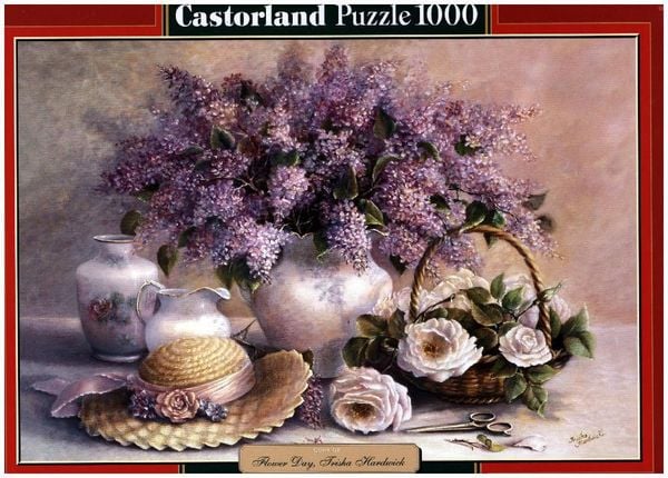 Castorland 1000 Piece Jigsaw Puzzle, Flower Day by Trisha Hardwick, Plant and Flower Puzzle, Painting Puzzle, Still Nature Art, Adult Puzzle, Castorland C-102006-2
