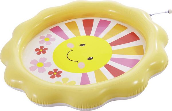 Intex Der „Sunny Rays Spray Pool“ bietet mit integriertem Wassersprüher und fröhlichem Sonnendesign erfrischenden Badespaß für