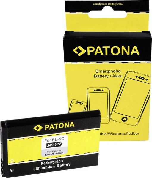 Patona BL-5C 6600/3100/7610/6230 Kamera-Akku ersetzt Original-Akku (Kamera) BL-5CA, BL-5CB, BL-5C, HX-N3650A, HXE-W01