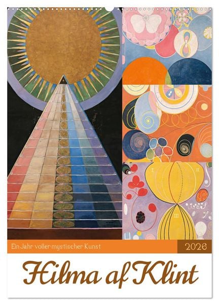 Hilma af Klint - Ein Jahr voller mystischer Kunst (Wandkalender 2026 DIN A2 hoch), CALVENDO Monatskalender