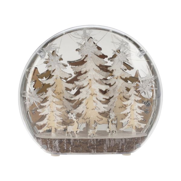 HTI-Living Weihnachtsdeko Kuppel, LED Wald Weihnachtsdeko Kuppel, LED Wald
