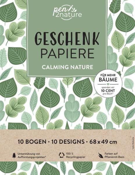 Geschenkpapier-Buch Calming Nature 100% Recyclingpapier
