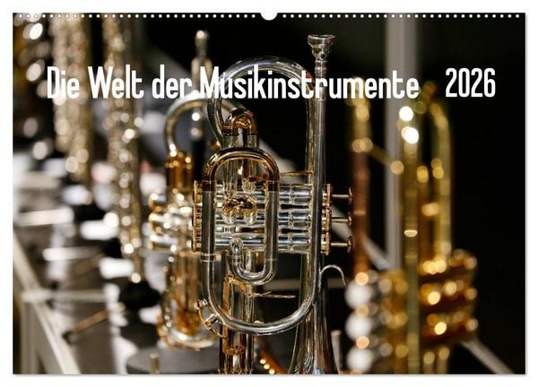 Die Welt der Musikinstrumente (Wandkalender 2026 DIN A2 quer), CALVENDO Monatskalender