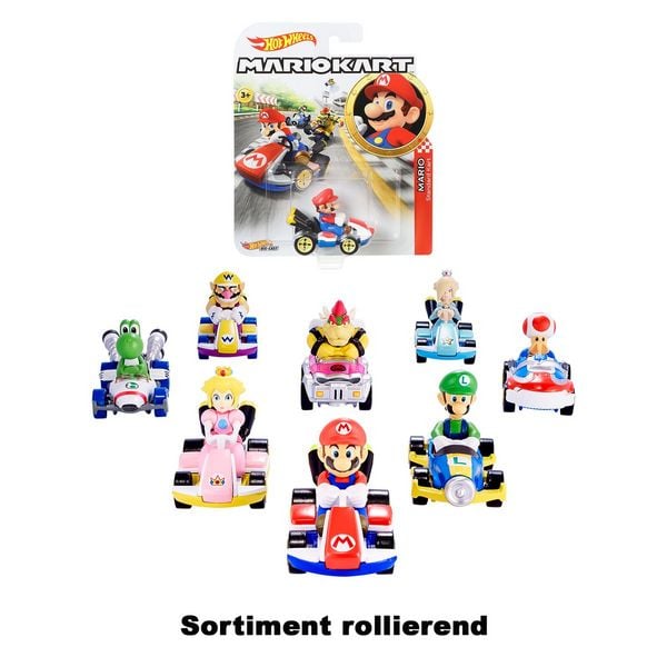 Hot Wheels Mario Kart Replica Die-Cast Sortiment