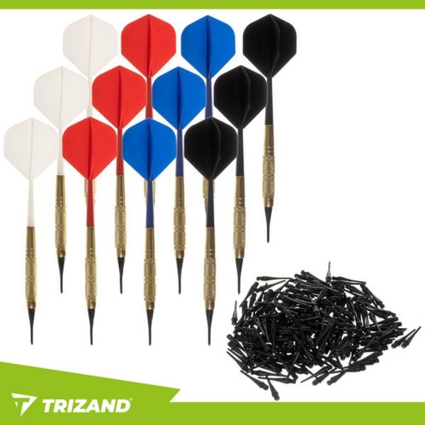 Darts-Set 12-tlg. + Spitzen Trizand 26100