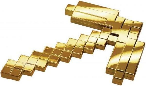 Minecraft Anniversary Gold Slick Spitzhacke, 50 cm