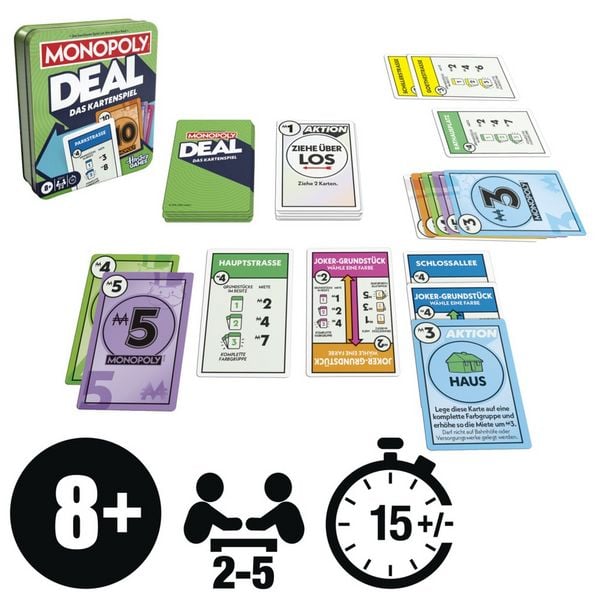 MONOPOLY Kartenspiel Deal Metalldose