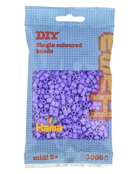 HAMA Perlen Midi - Pastell Lila 1000 Perlen