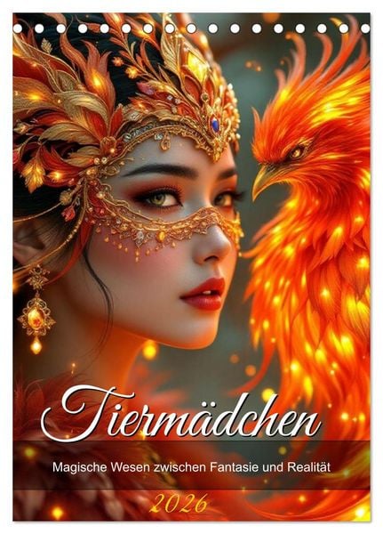 Bestienmädchen (Tischkalender 2026 DIN A5 hoch), CALVENDO Monatskalender