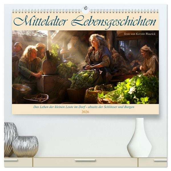 Mittelalter Lebensgeschichten (hochwertiger Premium Wandkalender 2026 DIN A2 quer), Kunstdruck in Hochglanz