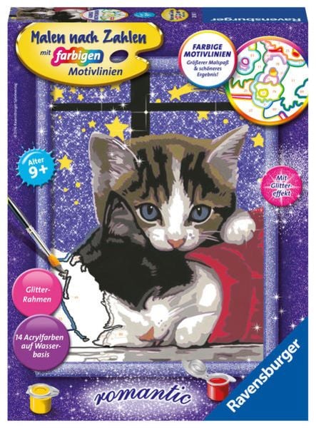 Ravensburger Malen nach Zahlen, Kuschelnde Kätzchen
