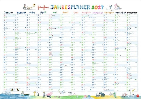 Helme Heine: Tafelkalender A3 2027