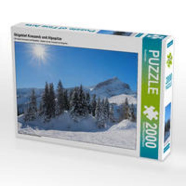 CALVENDO Puzzle Skigebiet Kreuzeck und Alpspitze 2000 Teile Puzzle quer 2000 Teile Lege-Größe 90 × 67 cm Foto-Puzzle für glückliche Stunden