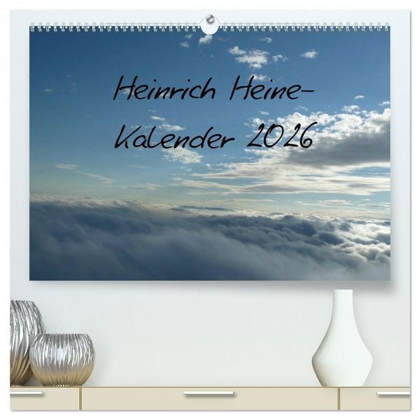 Heine-Kalender Kalender (hochwertiger Premium Wandkalender 2026 DIN A2 quer), Kunstdruck in Hochglanz