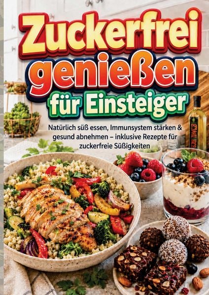 Zuckerfrei genießen für Einsteiger: Natürlich süß essen, Immunsystem stärken & gesund abnehmen - inklusive Rezepte für zuckerfreie Süßigkeiten
