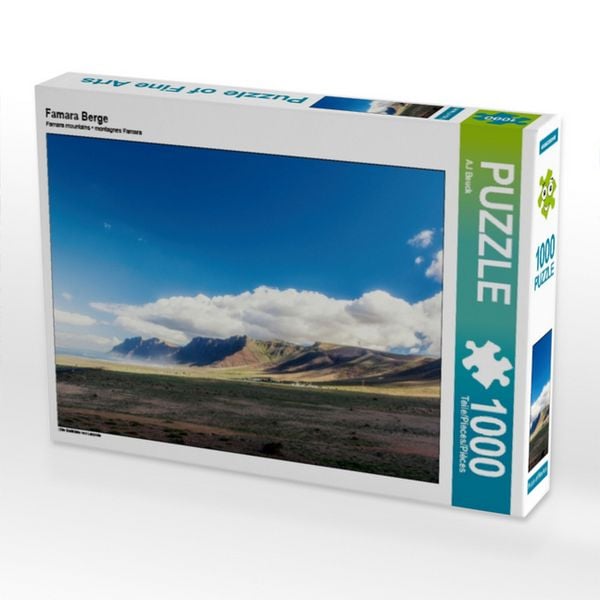 CALVENDO Puzzle Famara Berge 1000 Teile Puzzle quer 1000 Teile Lege-Größe 64 × 48 cm Foto-Puzzle für glückliche Stunden