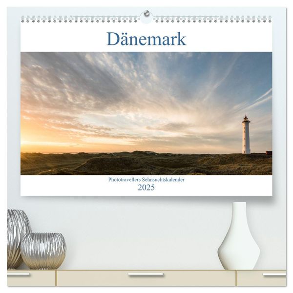 Dänemark - Phototravellers Sehnsuchtskalender (hochwertiger Premium Wandkalender 2025 DIN A2 quer), Kunstdruck in Hochglanz