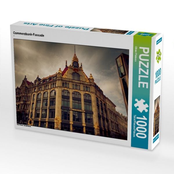 CALVENDO Puzzle Commerzbank-Fassade 1000 Teile Puzzle quer 1000 Teile Lege-Größe 64 × 48 cm Foto-Puzzle für glückliche Stunden