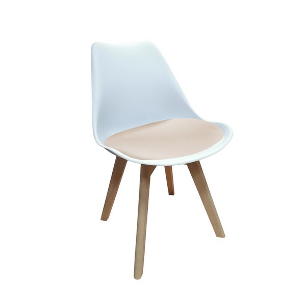 HTI-Living Stuhl Atlanta Velvet Weiß Creme Stuhl Atlanta Velvet Weiß Creme