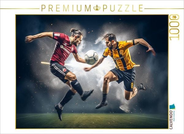 CALVENDO Puzzle Fussball 1000 Teile Lege-Größe 64x48cm Foto-Puzzle für glückliche Stunden