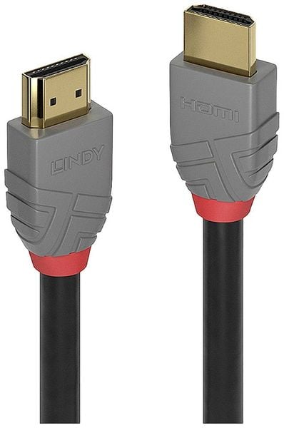 LINDY Anschlusskabel HDMI-A Stecker, HDMI-A Stecker 0.30m Schwarz 36960 HDMI-Kabel