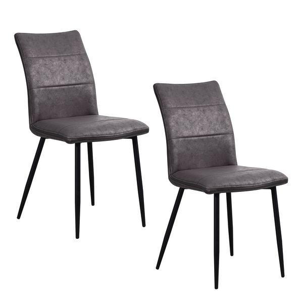 HTI-Living Stuhl Vasile Antikanthrazit 2er Set Stuhl Vasile Antikanthrazit 2er Set
