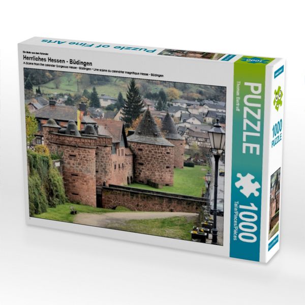 CALVENDO Puzzle Ein Motiv aus dem Kalender Herrliches Hessen - Büdingen 1000 Teile Lege-Größe 64x48cm Foto-Puzzle für glückliche Stunden