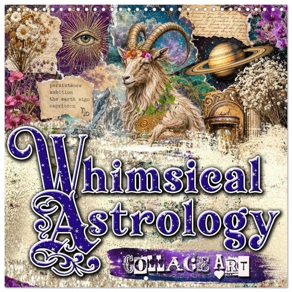 Whimsical Astrology Collage Art (Wall Calendar 2027 12 × 12 Inch) CALVENDO 12 Month Wall Calendar