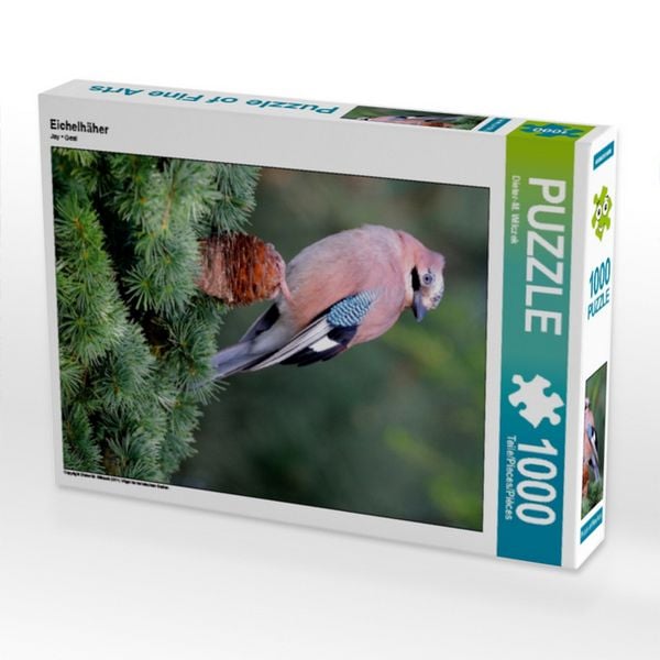 CALVENDO Puzzle Eichelhäher 1000 Teile Puzzle hoch 1000 Teile Lege-Größe 64 × 48 cm Foto-Puzzle für glückliche Stunden