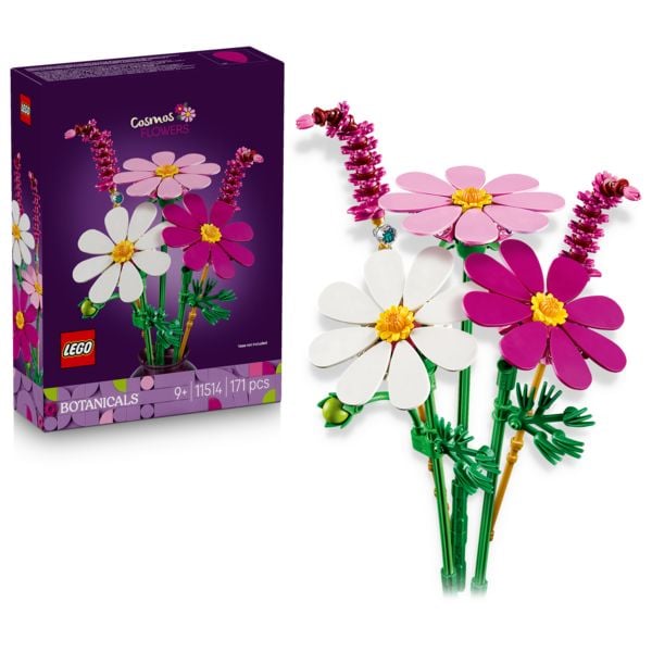 LEGO Botanicals 11514 Kosmeen, Kunstblumen Modellbau für Kinder