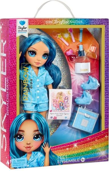 Junior High PJ Party Fashion Doll- Skyler (Blue)