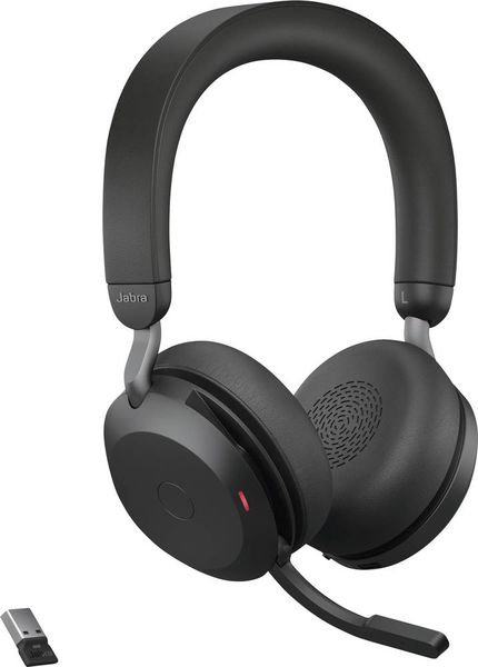 Jabra Evolve2 75 On Ear Headset Bluetooth®, kabelgebunden Stereo Schwarz Mikrofon-Rauschunterdrückung Lautstärkeregelung, Mikrofon-Stummschaltung