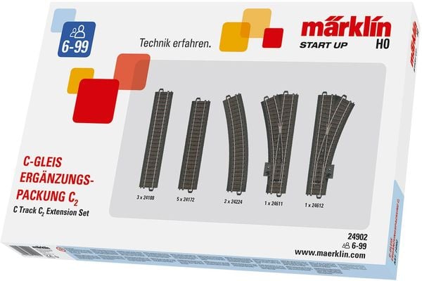Märklin 24902 H0 Märklin Start up - C-Gleis-Ergänzungspackung C2