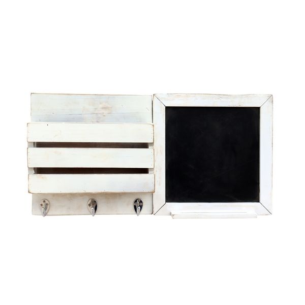 HTI-Living Garderobe Lino mit Tafel 2teiliges Set weiß Garderobe Lino mit Tafel 2teiliges Set weiß