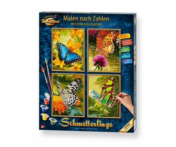 Schipper 609340628 - Malen nach Zahlen: Schmetterlinge
