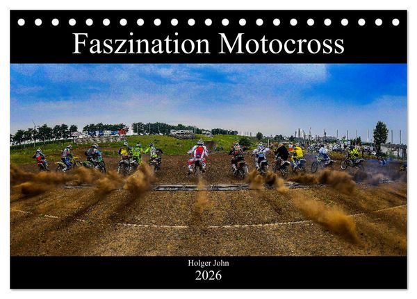 Blickpunkte Motocross (Tischkalender 2026 DIN A5 quer), CALVENDO Monatskalender