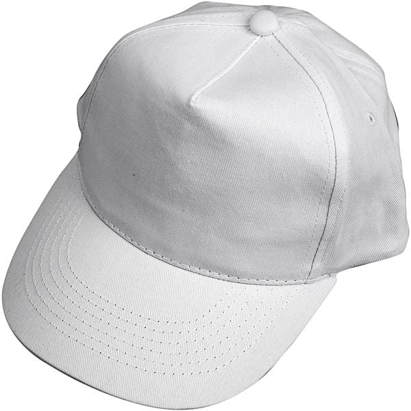 Creativ Company Kappen und Mützen Cap, Weiß, 49,5-56 cm, 1 Stück